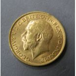 A 1914 gold sovereign