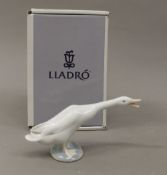 A Lladro porcelain figure, Little Duck No.04551, in original box. 14 cm long.