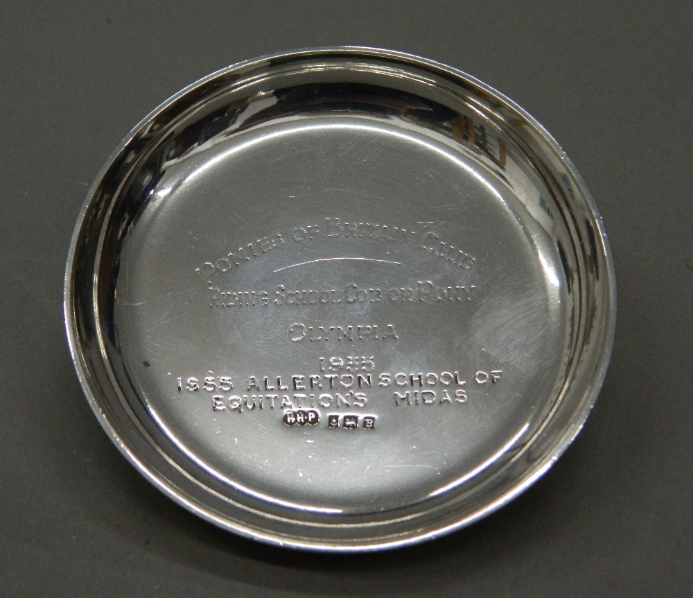 A small silver pin tray. 3.