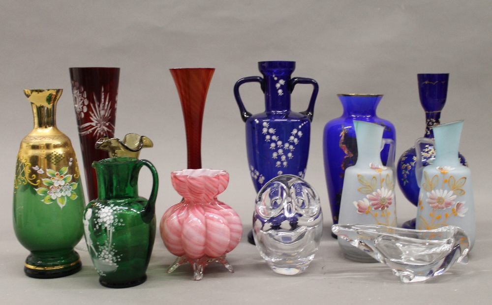 A quantity of decorative glass