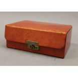 A vintage Asprey jewellery box. 18 cm wide.