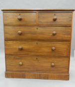 A Victorian mahogany chest of drawers. 104 cm wide.