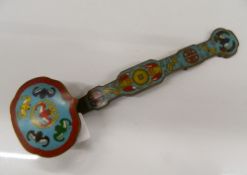 A cloisonne ruyi sceptre. 20.5 cm long.