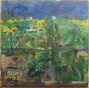 HERBERT KNIGHTS (20th/21st century) British, Abstract Landscape, oil on canvas, unsigned.