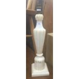 An alabaster table lamp. 47 cm high.