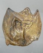 RUDOLF MARSCHALL (1873-1967) Austrian, bronze plaque, signed MARSCHALL FEC,