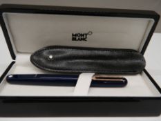 A Mont Blanc pen, boxed with spare Rotary refill,