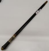 A sword stick. 58 cm long.