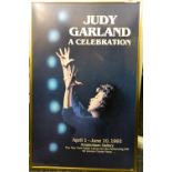 A framed poster for Judy Garland A Celebration, April 1 - June 10 1992, Amsterdam Gallery. 34.