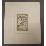 A 17th century map of Cardigan. 6 x 9.5 cm.