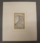 A 17th century map of Cardigan. 6 x 9.5 cm.