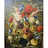 RIMA (19th/20th century), Still Life of Flowers in a Vase, oil on board, signed, framed. 58 x 73 cm.