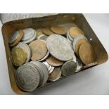 A tin of miscellaneous coins,