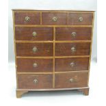 A large early 20th century mahogany chest of drawers. 106 cm wide.