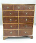 A large early 20th century mahogany chest of drawers. 106 cm wide.