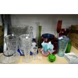 A large quantity of glassware,