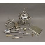 A quantity of silver plated ware,