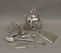 A quantity of silver plated ware,