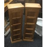 A pair of small modern pine cabinets. 28.5 cm wide.