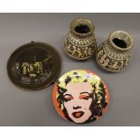 Four Andy Warhol Marilyn Monroe plates,