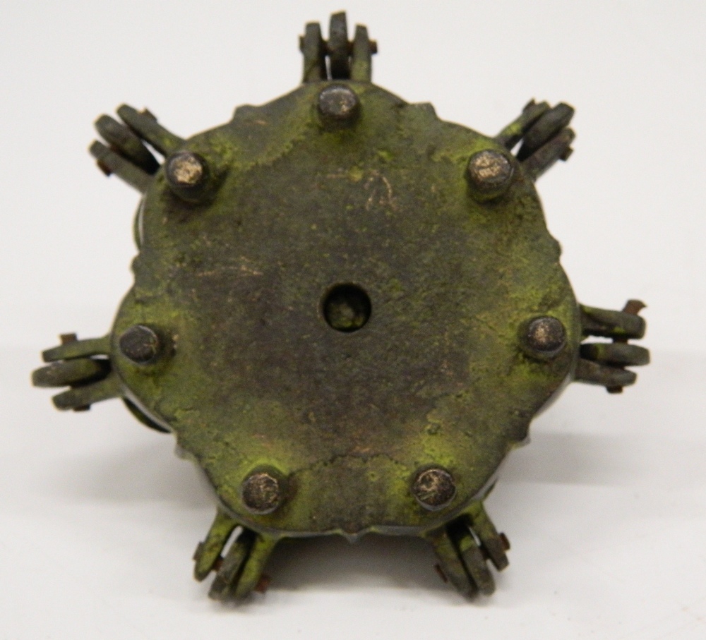 An Indian bronze spice box. 7 cm wide. - Image 3 of 4