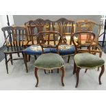 A large quantity of various chairs