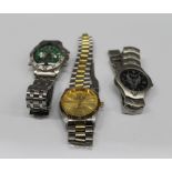 Three gentleman's wristwatches