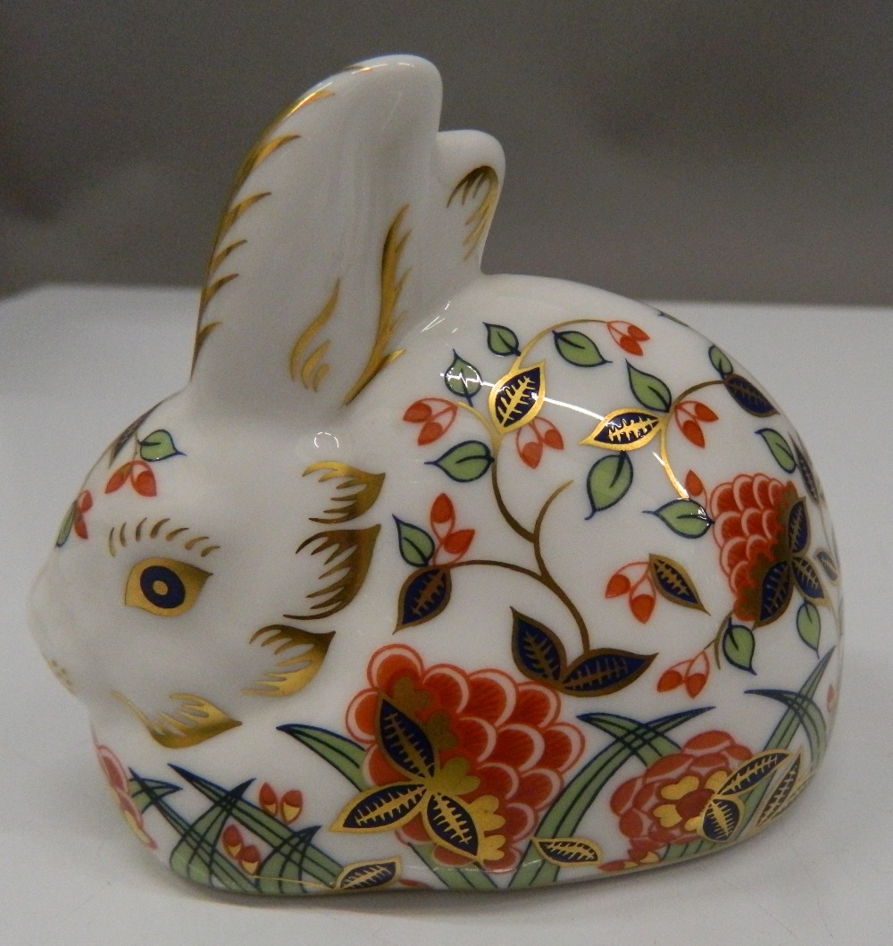 Three boxed Royal Crown Derby paperweights (all with stoppers), including Meadow Rabbit, - Image 6 of 10
