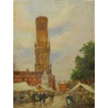 L PADGETT, Belguim, oils on board, signed and dated 1918, a pair. Each 23.
