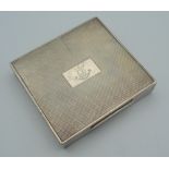 A silver cigarette box. 8.