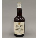 A single bottle of Haig Gold Label 70% Proof Scotch Whisky