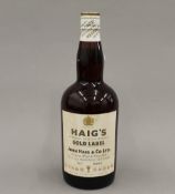 A single bottle of Haig Gold Label 70% Proof Scotch Whisky