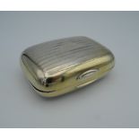 A vintage Gorham sterling silver travelling gentleman's soap box.