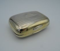 A vintage Gorham sterling silver travelling gentleman's soap box.