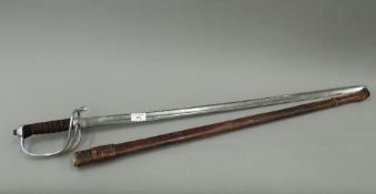 A General Service sword. 101 cm long.