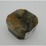 A Chinese jade seal