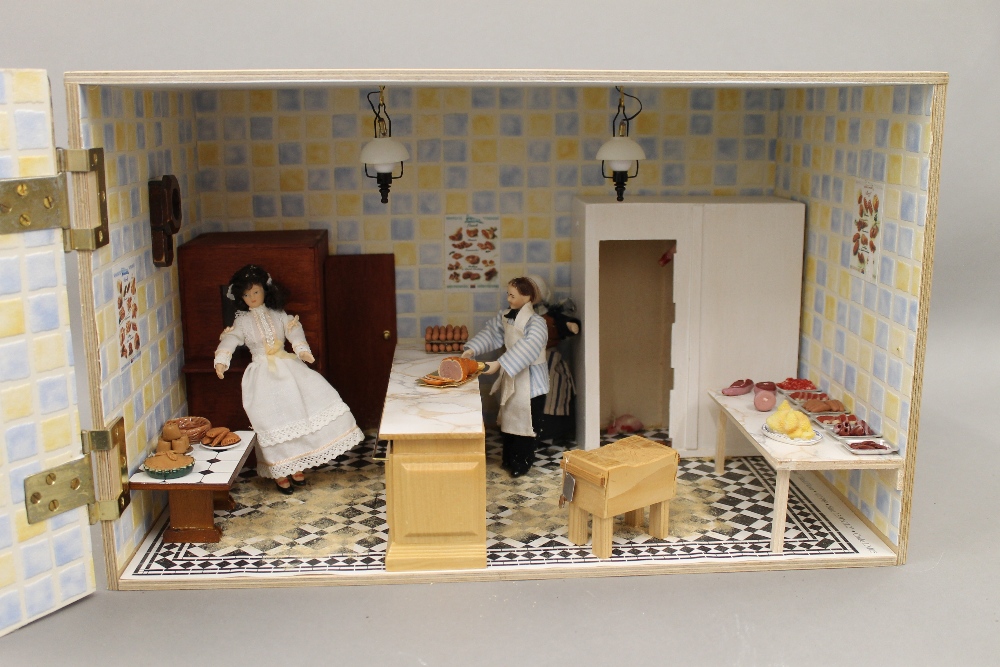 A wooden butchers shop model - Image 2 of 2