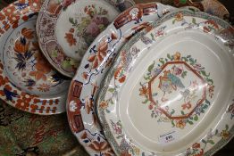 A quantity of Masons and other Ironstone plates, various sizes.