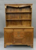 A Victorian oak dresser. 137.5 cm wide.