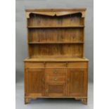 A Victorian oak dresser. 137.5 cm wide.