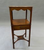 A 19th century mahogany night stand. 36 cm wide.