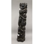 An African hardwood carving. 61.5 cm high.