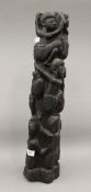 An African hardwood carving. 61.5 cm high.