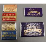 A collection of Dummy Chocolate bars.