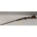 A percussion cap shotgun - WITHDRAWN Barrel engraved ''E.M Reilly & Co, 277 Oxford St London''.