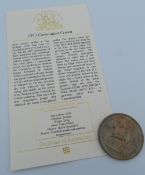 A 1953 Coronation crown and Certificate of Authenticity