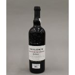 A single bottle of Taylors 2001 Vintage Port