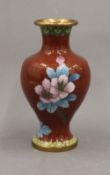 A cloisonne vase. 15.5 cm high.