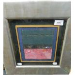 TOM HUTCHESON R.G.I, British, Place Recalled in layered pinks, mixed media, framed and glazed. 19.
