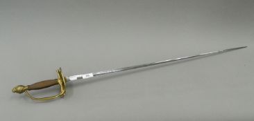 A 19th century French Court sword. 101.5 cm long.